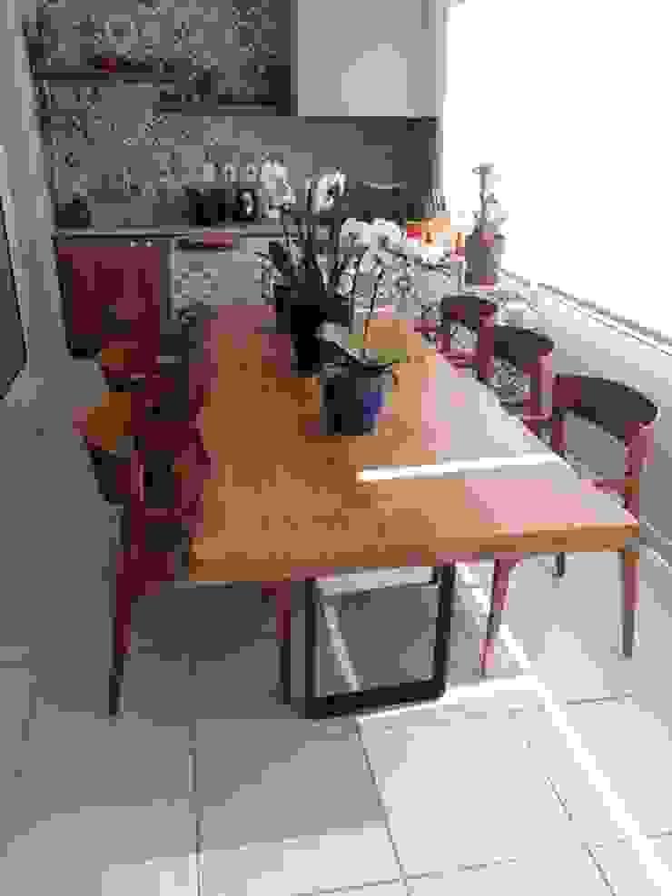 Mesa De Madeira Rustica De Jantar Pancarus De Pequia 8 Lugares 200 X 90 Homify