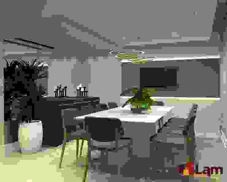 Apto. Condominium Club LAM Arquitetura | Interiores Varandas, marquises e terraços modernos