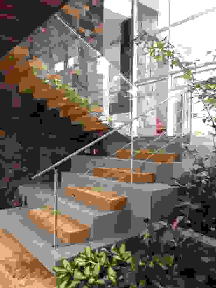 Casa 97A, TALLER 11 Arquitectos TALLER 11 Arquitectos Stairs Stone