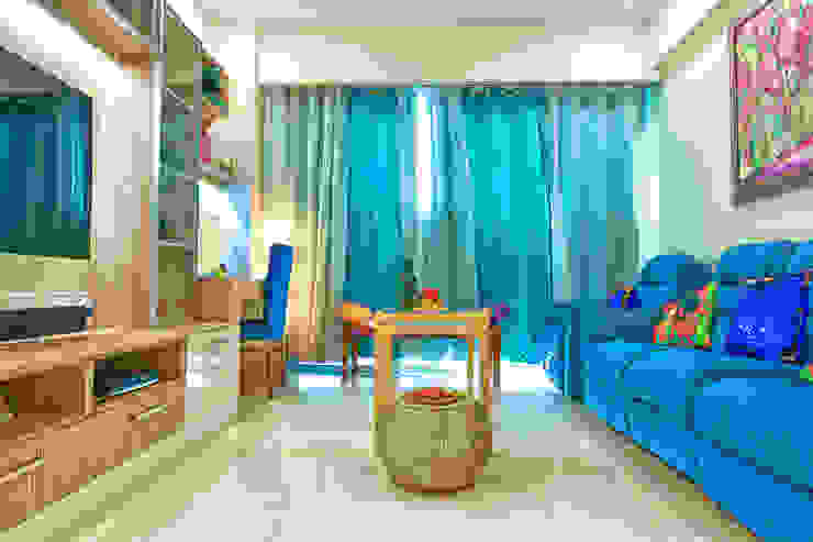 Lively Living Room HomeLane.com Modern living room Living Area