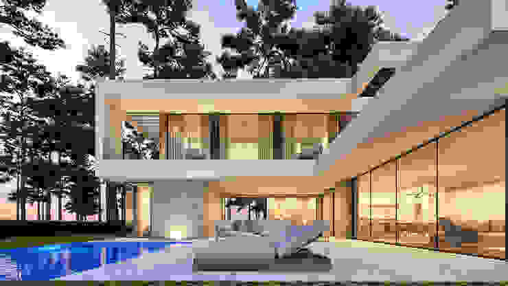 Traçado Regulador. Lda Villas Concrete White