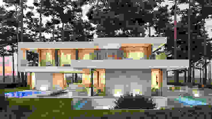 Traçado Regulador. Lda Villas Concrete White