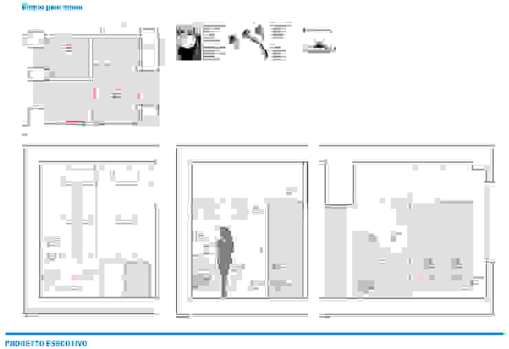Presentazione iter progettuale Chantal Forzatti architetto Sala da pranzo in stile mediterraneo Marmo Effetto legno