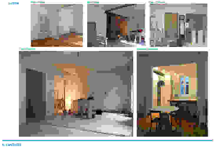 Presentazione iter progettuale Chantal Forzatti architetto Cantina minimalista Ferro / Acciaio Effetto legno