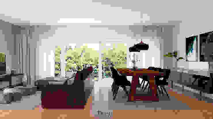 Donna - Exclusividade e Design Ruang Makan Gaya Industrial