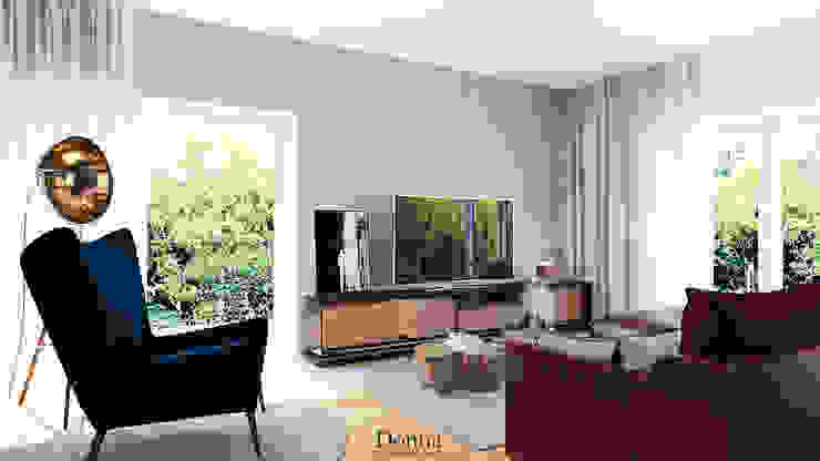 Donna - Exclusividade e Design Ruang Keluarga Gaya Industrial