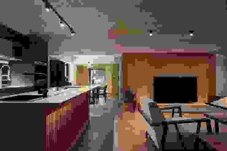 中島吧檯可以當作輕食區 直方設計有限公司 Kitchen units