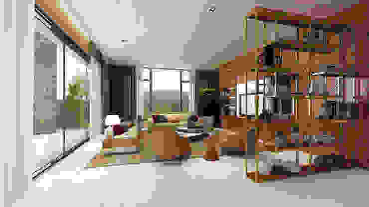 Sala de estar – Moradia em Felgueiras Salas de estar modernas por Alpha Details Moderno