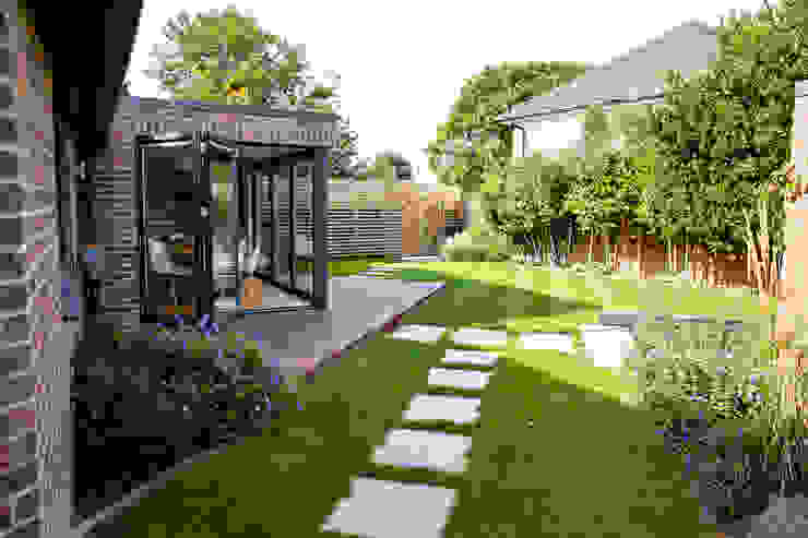 Exterior view of extension and garden dwell design บ้านและที่อยู่อาศัย