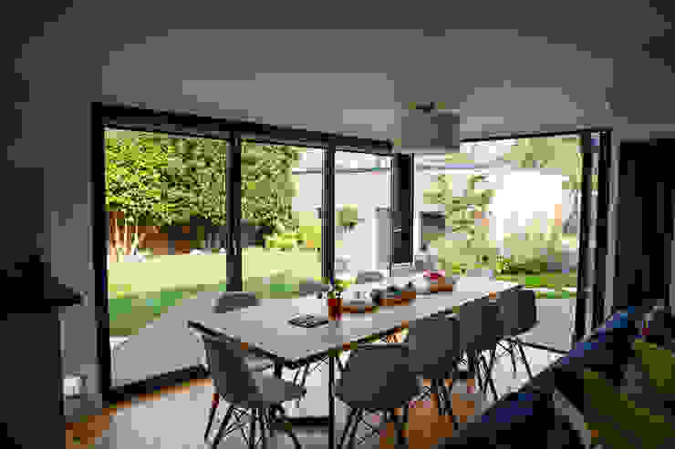 View of dining space from open-plan living space dwell design ห้องทานข้าว