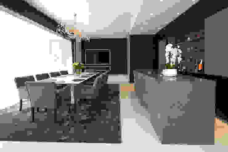 Moderne villa bij Antwerpen, Marcotte Style Marcotte Style Salon moderne Granite Blanc