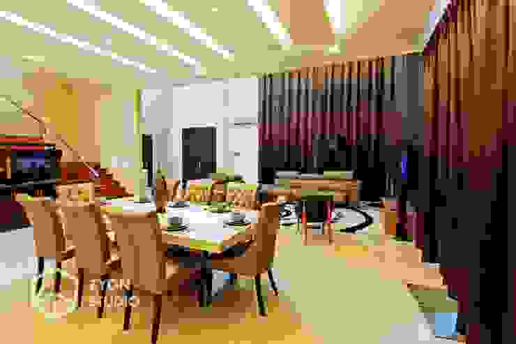 Kiara Residence Puchong, ZYON STUDIO SDN BHD(fka zyon interior design sdn bhd) ZYON STUDIO SDN BHD(fka zyon interior design sdn bhd) Modern dining room