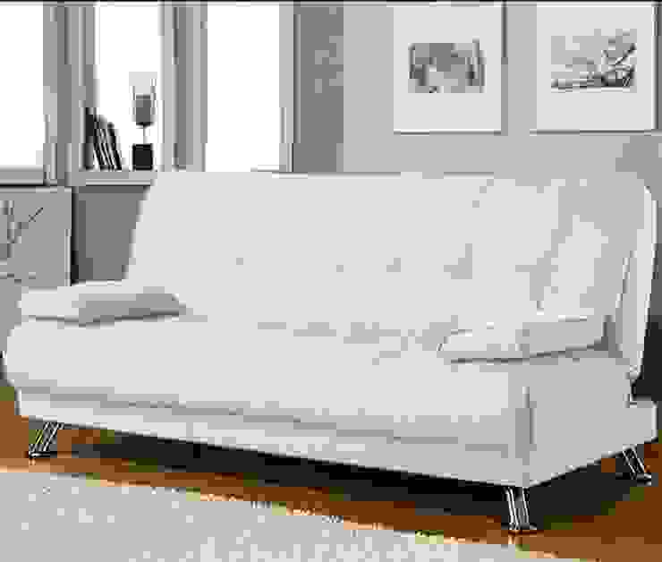 Divano Letto In Ecopelle Bianco O Nero 187x112x40 Homify