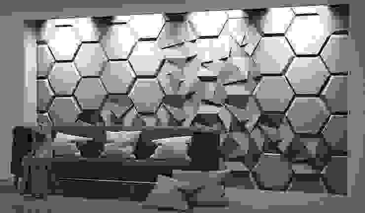 ZICARO - producent paneli 3D Dinding & Lantai Modern Keramik Grey