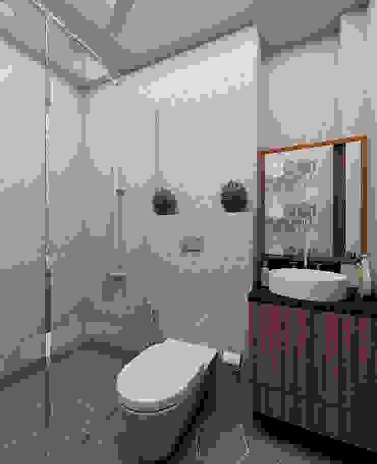 Trendy Hexagon Tile decor bathroom Tanish Dzignz Modern style bathrooms Beige
