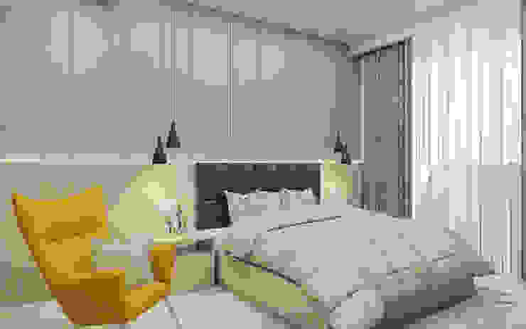 Master Bedroom- Modern Melody Tanish Dzignz Modern style bedroom Grey