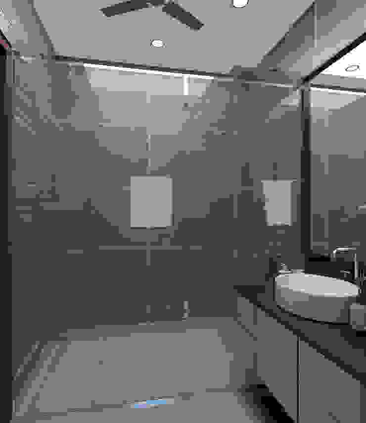 Modern- Bling- Master Bathroom Tanish Dzignz Modern style bathrooms Grey