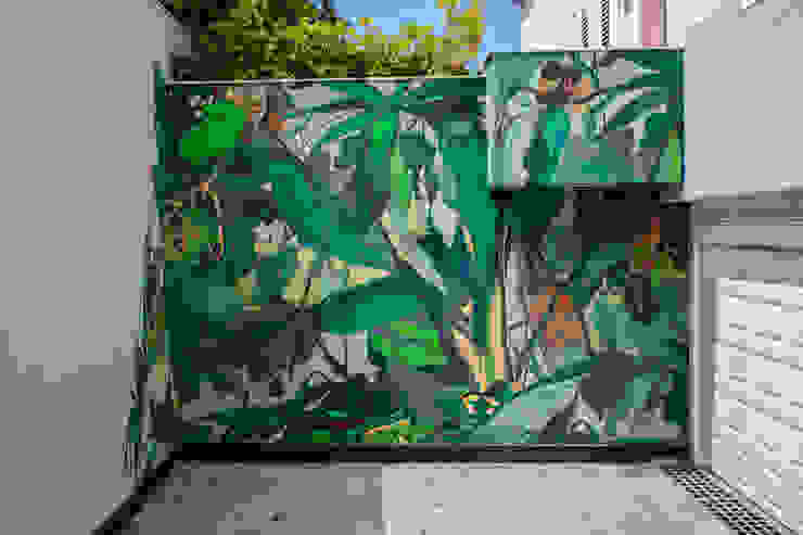 Wall painting "Tropical Garden" Diseño Libre Paredes y suelos de estilo tropical