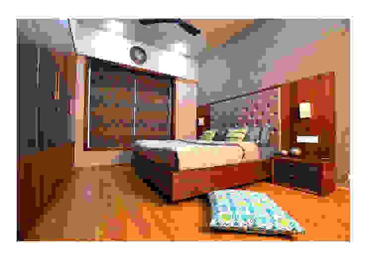 2BHK Gaurav and Seema | Balewadi, Pune | 2017, Nikhil Kanthe Nikhil Kanthe Minimalist bedroom Property,Cabinetry,Comfort,Bed frame,Wood,Building,Interior design,Pillow,House,Flooring