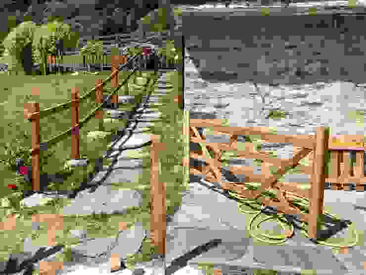 Staccionata In Legno Con Cancello Staccionata in legno in montagna con cancello | homify