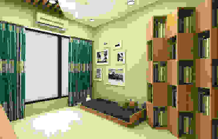 Media Cum Office SPACE DESIGN STUDIOS Minimalist media room
