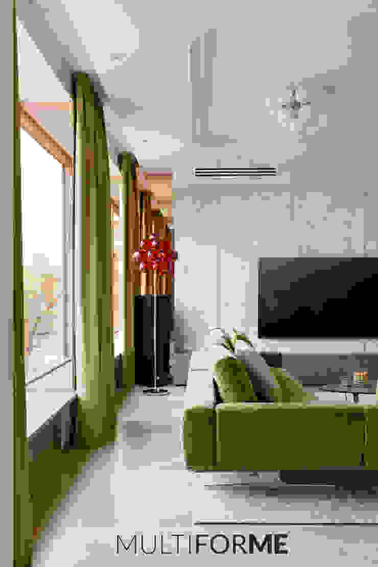"La Dolce Vita" Appartment in Saint Petersburg, MULTIFORME® lighting MULTIFORME® lighting Вітальня Скло Червоний Освітлення