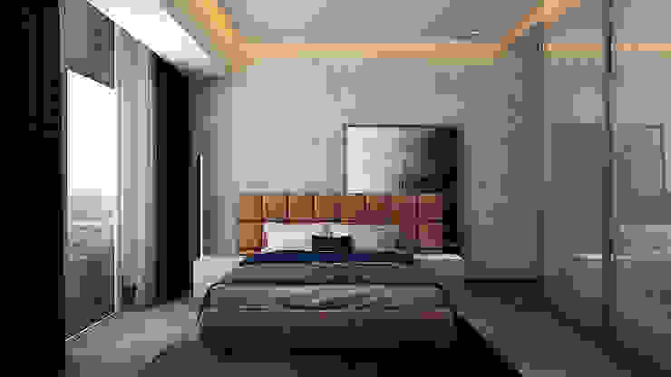 Bedroom Ashleys Modern style bedroom Grey