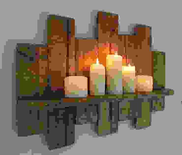 ديكور داخلي خشبي مع شموع من تنفيذ Wooden House Jordan هوميفاي