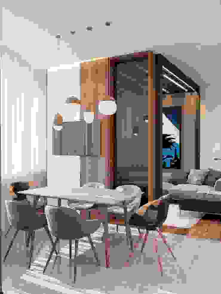 ПРОЕКТ ЖК КОЛИЗЕЙ, МОСКВА Гостиная в стиле лофт от Interior designers Pavel and Svetlana Alekseeva Лофт