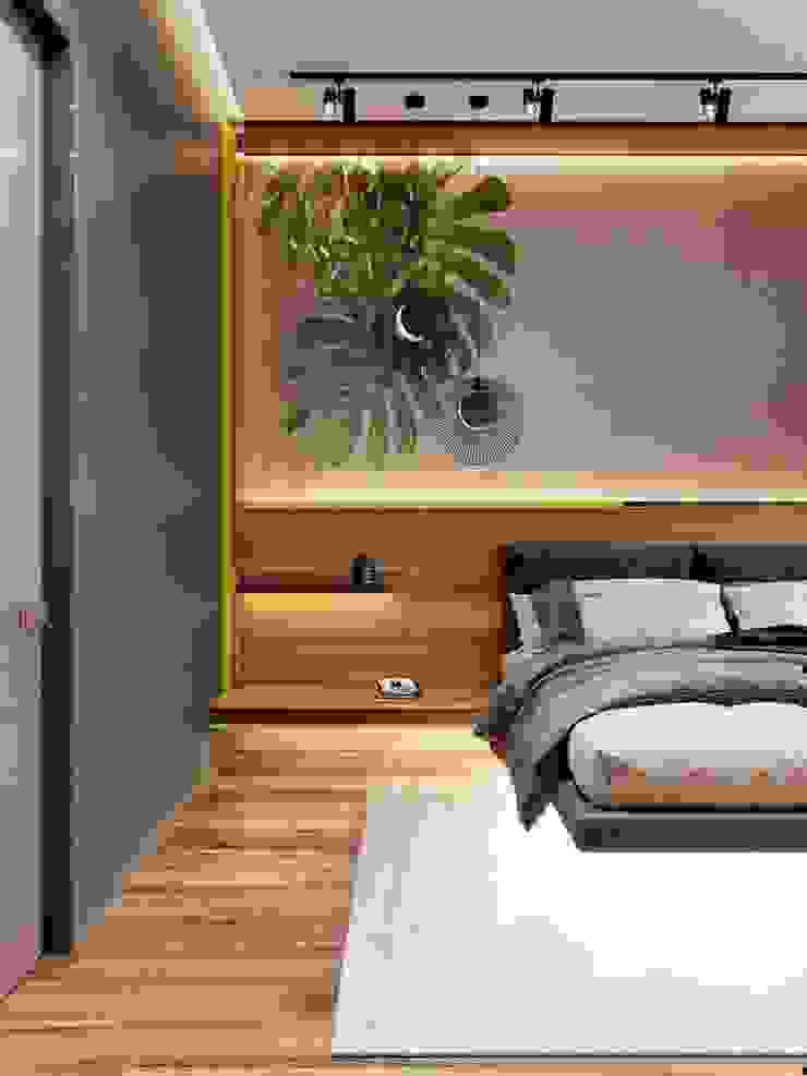 ПРОЕКТ ЖК КОЛИЗЕЙ, МОСКВА Спальня в стиле лофт от Interior designers Pavel and Svetlana Alekseeva Лофт