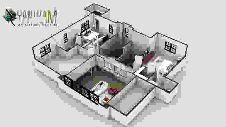 4 Bedroom Simple Modern Residential 3d Floor Plan House Design By