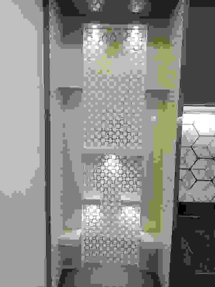 Pooja arrangement VR Interior Designerss Classic style living room Plywood Multicolored