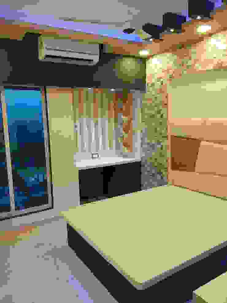 Bedroom for Teenager VR Interior Designerss Small bedroom Plywood Multicolored