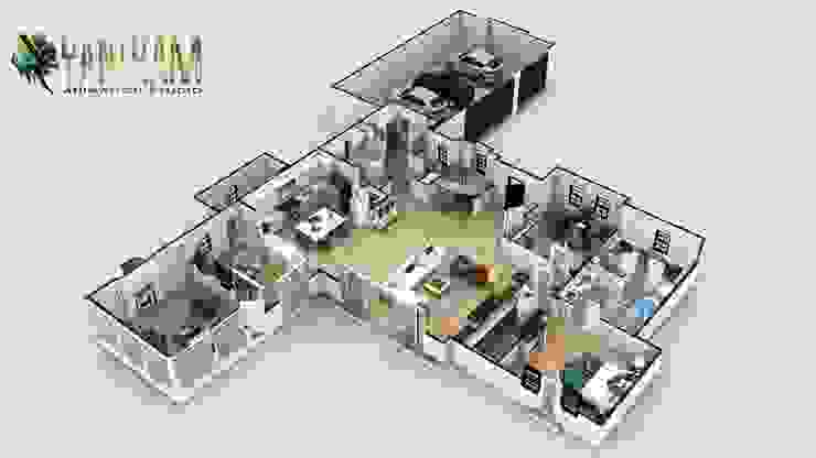 Diseno De Casa De Plano De Planta 3d Residencial Moderno Simple De