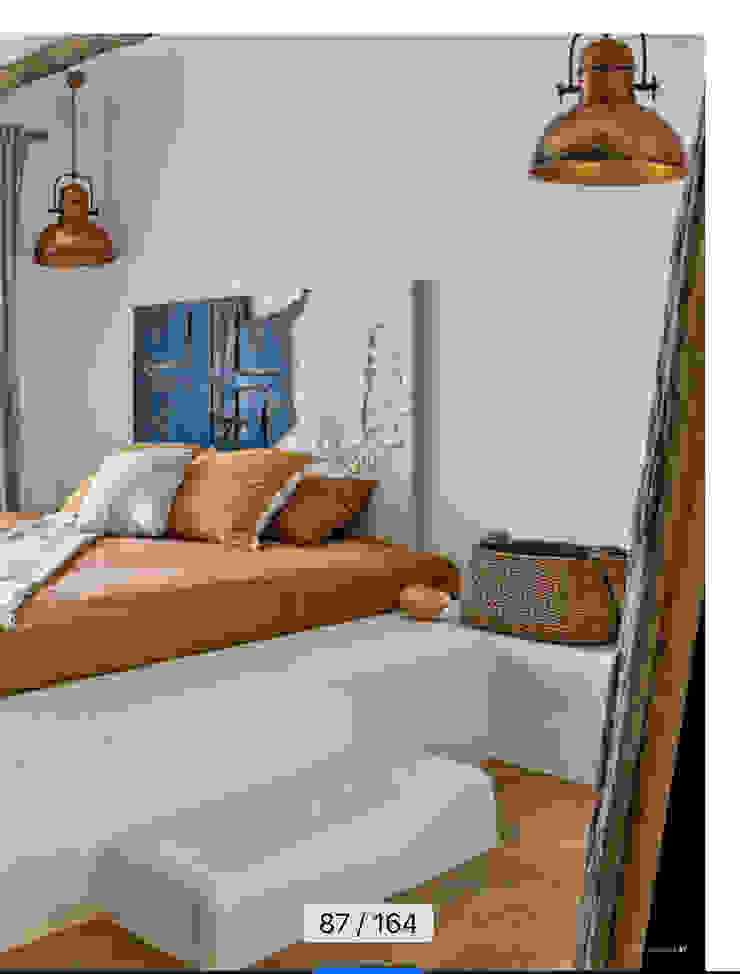 EGE EVİ vk design Yatak OdasıYataklar & Yatak Başları Ahşap Beyaz İÇ MİMAR