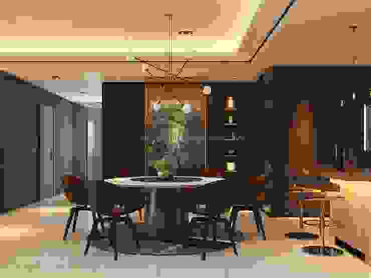 Residence 22, Mont Kiara Norm designhaus Modern dining room interior design Malaysia