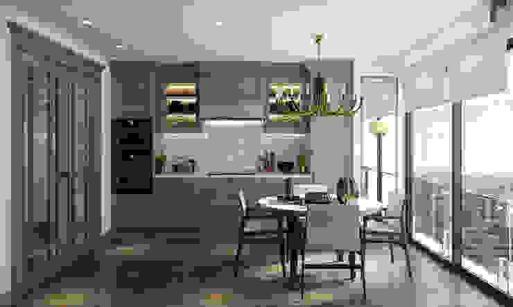 MUTFAK PROJESİ WALL INTERIOR DESIGN Rustik Mutfak mutfak, proje, içmimar, içmekan, konut, salon