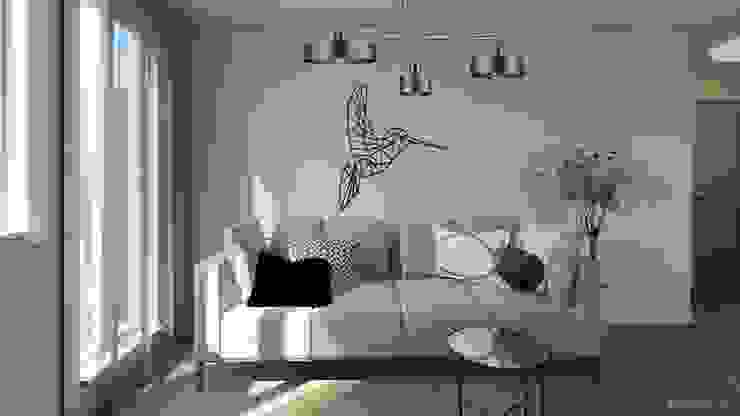 Aranżacja dwupokojowego mieszkania MOMA HOME