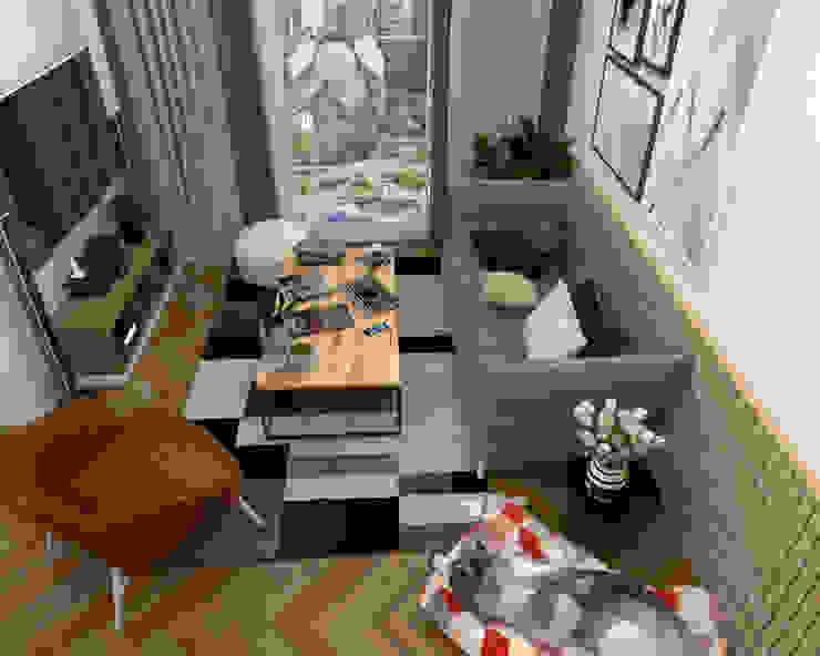 Living Room Swish Design Works Scandinavian style living room Wood effect living room, sofa, carpet, coffee table, vinyl, herringbone