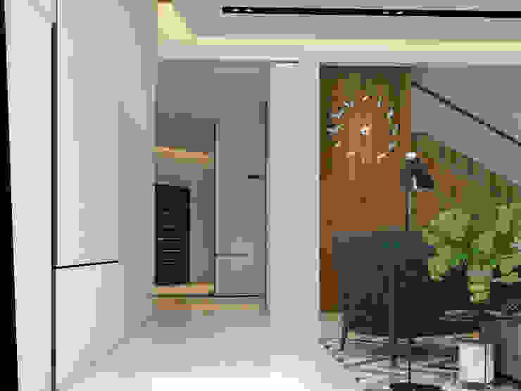 Mr Khor Bungalow, Setia Eco Park Norm designhaus Modern Corridor, Hallway and Staircase