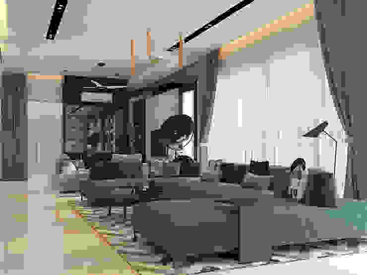 Mr Khor Bungalow, Setia Eco Park Norm designhaus Modern Living Room