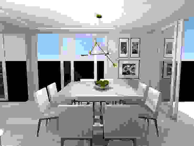 Projeto Em 3d Para Salas De Estar E Jantar Integradas Em Curitiba Homify É o serviço de design de interiores, onde conseguimos desenvolver o projeto onde quer que você esteja. jantar integradas em curitiba