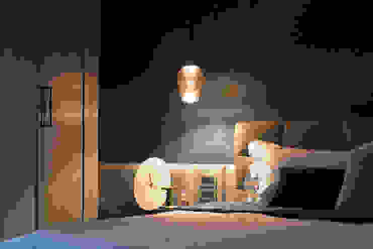 漢玥室內設計 Camera da lettoComodini Grigio