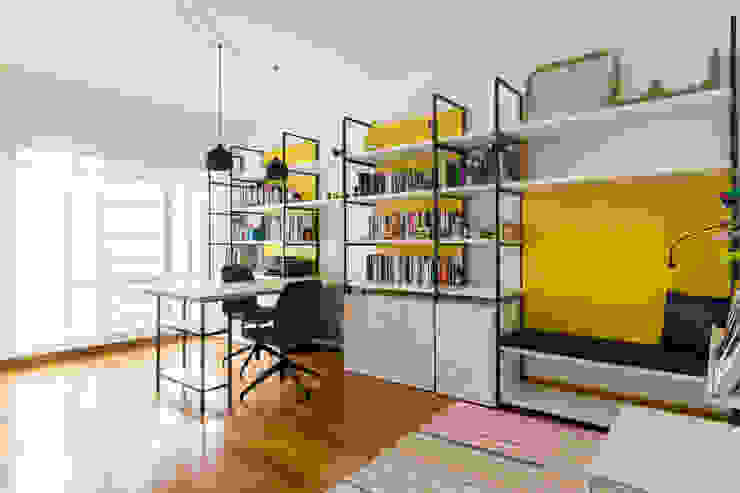 Apartamento t3 no centro de lisboa Traço Magenta - Design de Interiores Escritórios industriais