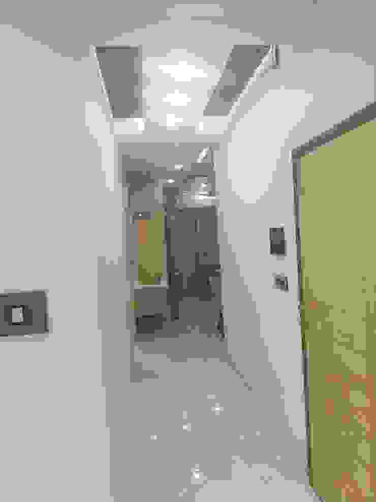 Krishbhai's Completed Project 'A' DESIGN ASSOCIATES Modern corridor, hallway & stairs