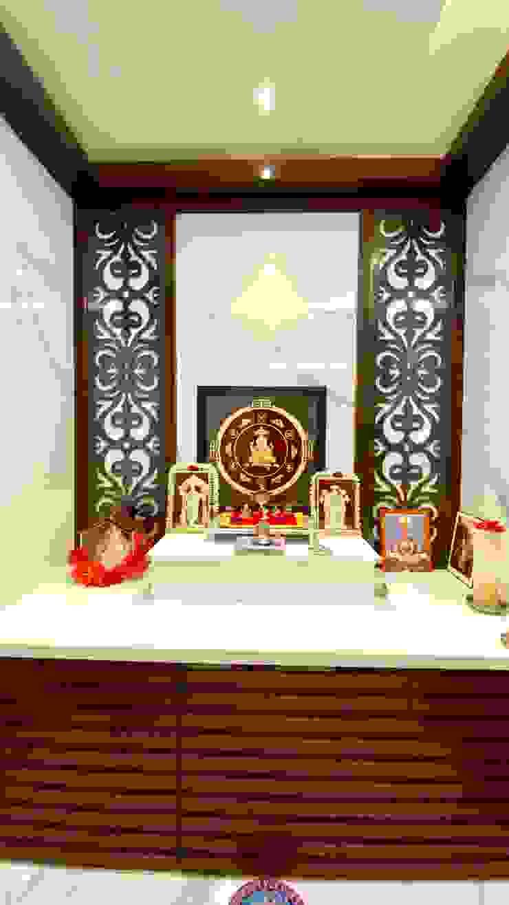 Bungalow for Dr. Shashidhar Kattimani at Ghatprabha, Karnataka A B Design Studio Eclectic style living room
