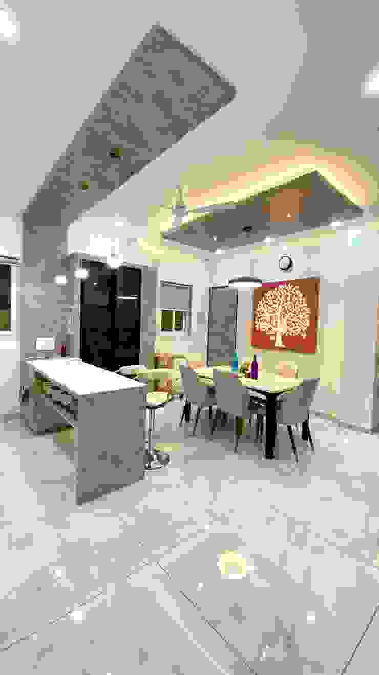 Bungalow for Dr. Shashidhar Kattimani at Ghatprabha, Karnataka A B Design Studio Eclectic style dining room