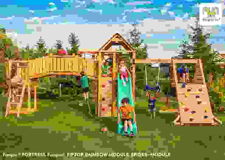 Parco Giochi da esterno in legno per Bambini FUNGOO, ONLYWOOD ONLYWOOD СадНабори гойдалки та гри Дерево