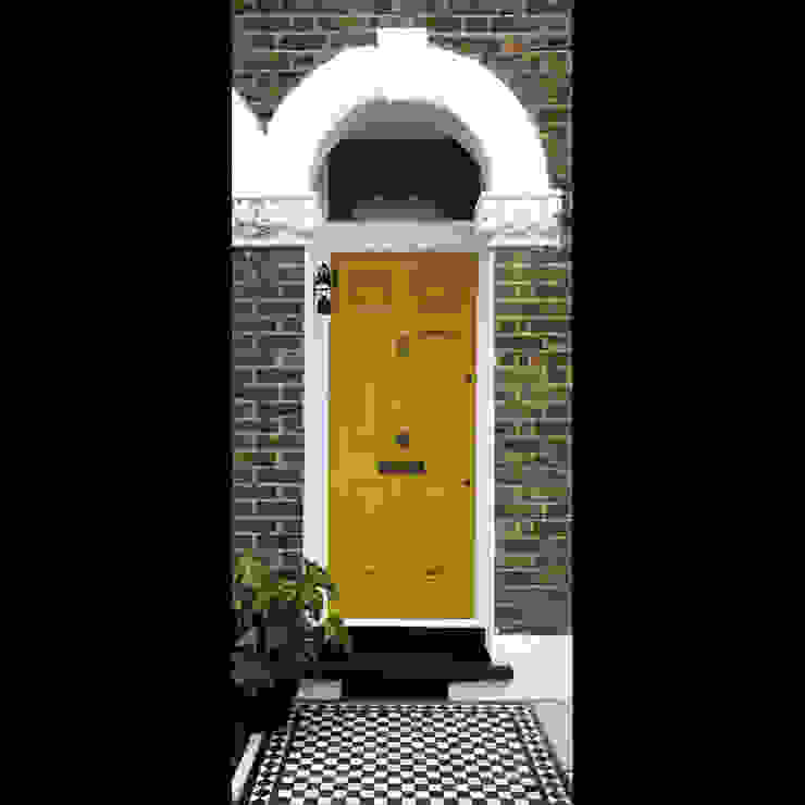 Front Door Tactus Design Workshop Front doors Wood Yellow front door, ironmongery, victorian front yard