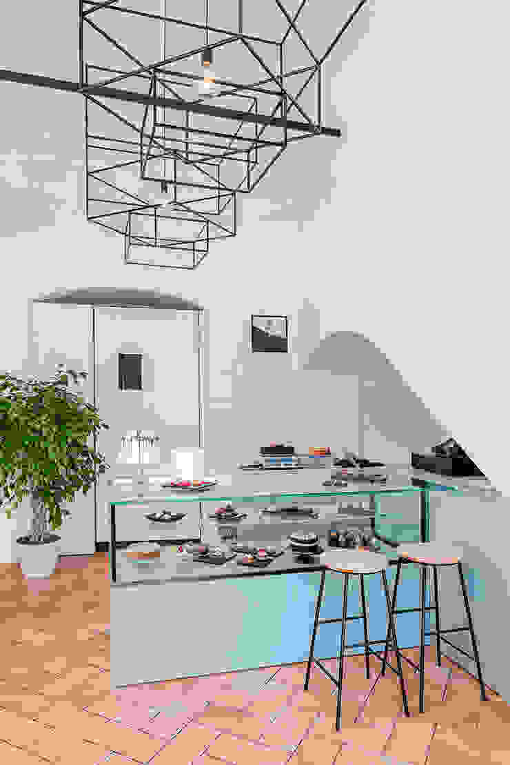 Area vendita manuarino architettura design comunicazione Negozi & Locali commerciali in stile minimalista Legno Turchese banco, vetrina, interior design, ,Negozi & Locali commerciali